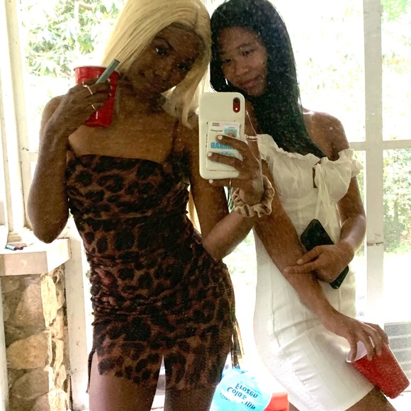 PLT MESH RUCHED BODYCON DRESS - Picture 3 of 3